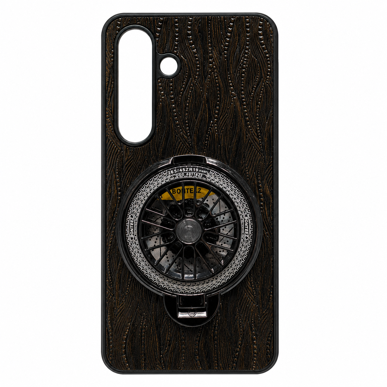 GSK0800201 Luxury Alloy Wheel Ring Holder Back Cover Brown Edition - Image 1