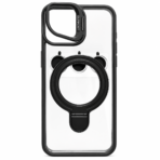 MagSafe Ring Holder Designer Back Cover Blue Clear - Image 2