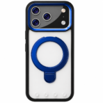 MagSafe Ring Designer Back Cover Blue Black Clear - Image 2