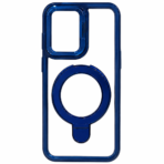 MagSafe Ring Designer Back Cover Blue Clear