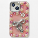 Luxury Bow Pearl Designer Case Pink Edition