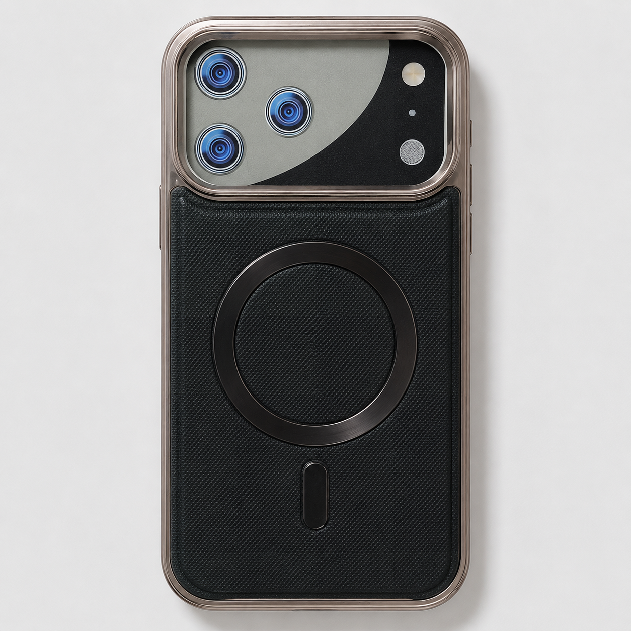GSK0804801 Magnetic Leather Texture Back Case Black - Image 1