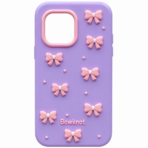 Cute Bowknot Silicone Case Brown Edition - Image 2
