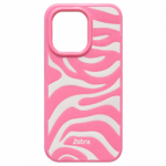 Zebra Pattern Hybrid Matte Case Pink Edition