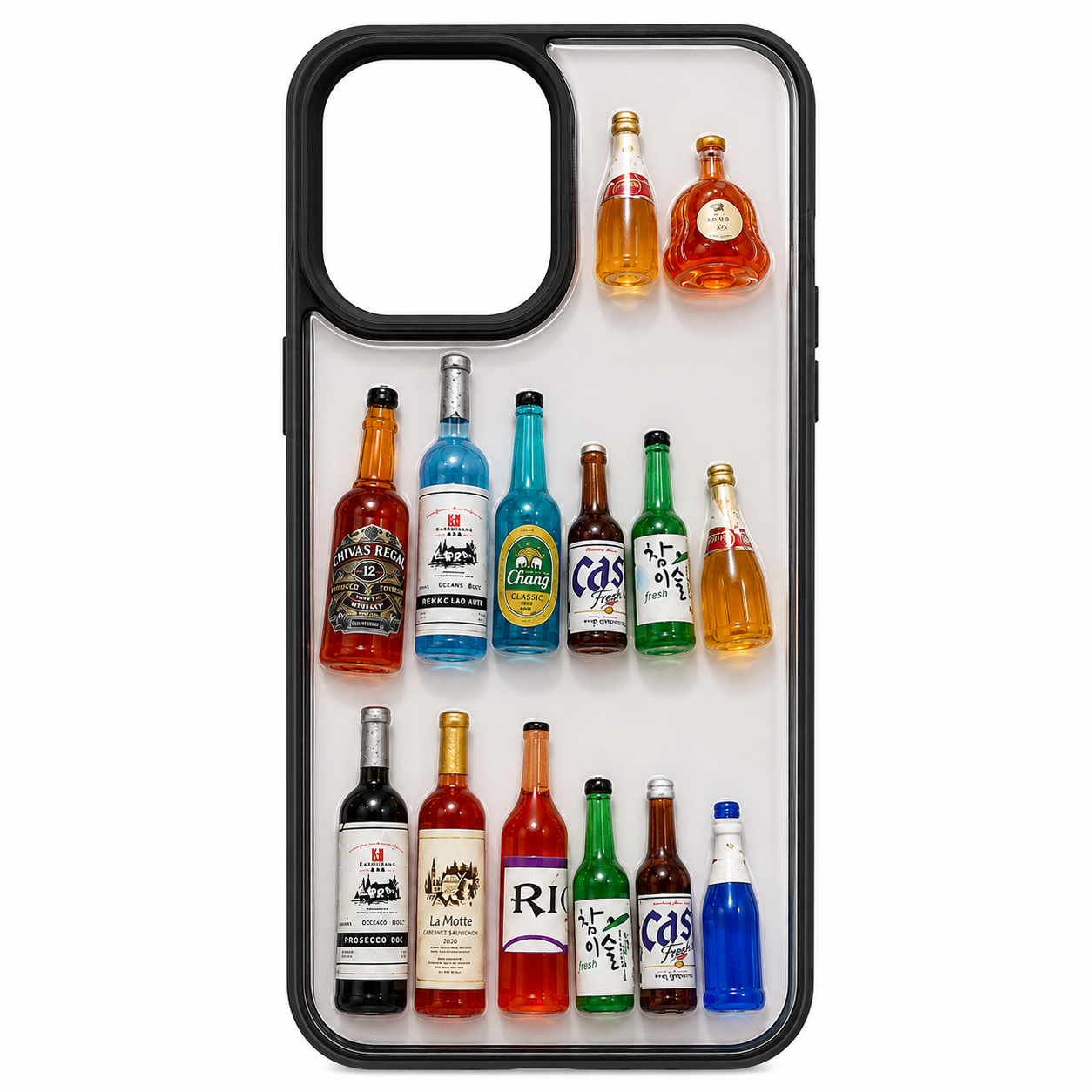 GSK0805801 Luxury Mini Bottle Designer Case Black Transparent Edition - Image 1