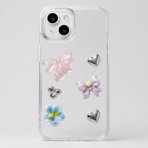 Cute Floral Butterfly Designer Case Pastel Charm Edition - Image 2