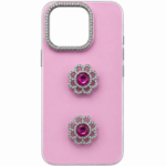 Luxury Rhinestone Floral Designer Case Pink Jewel Edition