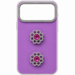 Luxury Rhinestone Floral Designer Case Pink Jewel Edition - Image 2